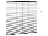 Venetian Blind Black 125 x 160 cm 35 mm Solid Paulownia Wood 42015496