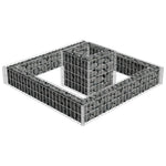 ZNTS Gabion Planter Galvanised Steel 120x120x20 141625