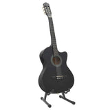 70139 12 Piece Western Guitar Set with Equalizer and 6 Strings Black