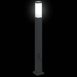 Bollard Lights with Outlet 3 pcs 80 cm Black IP44 4006086