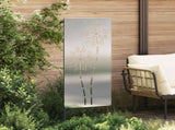 Garden Privacy Screen Silver 50 x 140 cm Stainless steel 876284