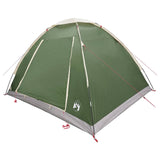 Camping Tent with Roof Green 4-Person Polyester and Steel 42028647