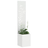 Garden Privacy Screen White 32 x 32 x 150 cm Cold-rolled steel 876407