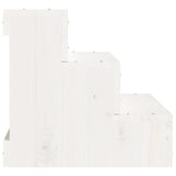 Pet Stair White 40x37.5x35 cm Solid Wood Pine 822462