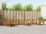 Outdoor Sofa Set 11 pcs Natural Solid Acacia Wood 3367087
