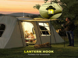4 Man Tunnel Tent, Family Camping Tent with Porch, Bedroom and Living Area, Sewn in Groundsheet, T3398P349073