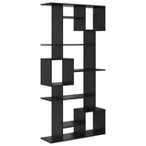 Book Cabinet Black Oak 92 x 29 x 188 cm Engineered Wood 3388359