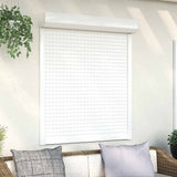 ZNTS Roller Shutter Aluminium 110x130 cm White 144970