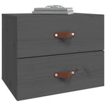 ZNTS Wall-mounted Bedside Cabinet Grey 50x36x40 cm 820980