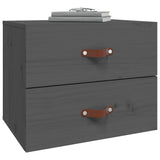 ZNTS Wall-mounted Bedside Cabinet Grey 50x36x40 cm 820980