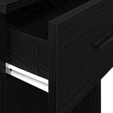 Computer Tower Stand with Drawer Black 35x45x77 cm 858741