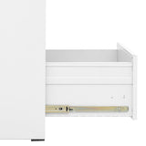 Filing Cabinet White 46x62x133 cm Steel 336278