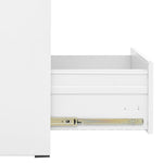 ZNTS Filing Cabinet White 46x62x102.5 cm Steel 336274