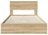 Storage Bed with Drawer Sonoma Oak 75 x 190 cm Engineered Wood 3408510