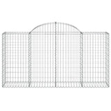 Arched Gabion Baskets 20 pcs 200x50x100/120 cm Galvanised Iron 3146335