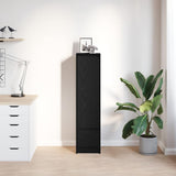 Highboard Black Oak 29.5x34x119.5 cm Engineered Wood 861653
