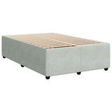 Bed Frame without Mattress Light Grey 120x190 cm Small Double Velvet 3284994
