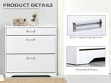 Shoe Cabinet, Slim Storage Cabinet with Drawer, 2 Flip-up Doors and Adjustable Shelf, Narrow T3398P329488