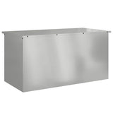 Outdoor Storage Box Silver 100 x 50.5 x 50 cm Steel 874565