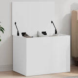 Storage Box White 60x42x46 cm Engineered Wood 840653
