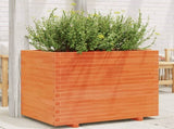 Garden Planter Wax Brown 90x60x72 cm Solid Wood Pine 3282646