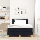 Box Spring Bed with Mattress Black 120 x 200 cm Fabric 3342431