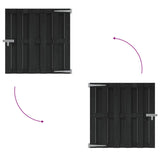 Garden Gate 100 x 100 cm WPC and Aluminium Black 42039043
