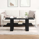 Coffee Table Black Oak 102 x 55 x 42 cm Engineered Wood 862432