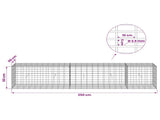 Gabion with 3.5 mm Wire and 5x10 cm Mesh 250x50x50 cm 3462791
