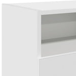 TV Cabinet with LED Lights White 120x30x50 cm 804301