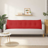 Back Pillow Red 180 x 24 x 50 cm Fabric 42014569