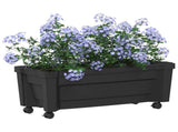 Calypso Planter with Wheels Anthracite 79 x 35 x 33 cm PP 42041721