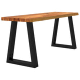 Bench with Live Edge 110 cm Solid Wood Acacia 353293