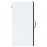 Kitchen Wall Cabinet with Glass Door Lucca Brown Oak 853774