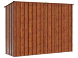 Garden Sheds Brown 203.5 x 73 x 200 cm Metal 42011302