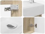 Bathroom Vanity Unit with Tap Sonoma Oak 45.5 x 25.5 x 84 cm 889493