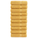 Premium Shower Towels "SOLUND" 10 pcs Gold 70x140 cm 600 gsm 137286