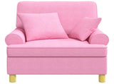 XL Armchair with Cushions Pink Fabric 42043494