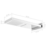 Wall Showerhead Stainless Steel 201 Silver 147724