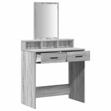 Dressing Table Grey Sonoma 79 x 41 x 140 cm Engineered Wood 865141