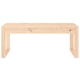 Garden Bench Natural Pine Solid pine wood Medium Durable 825093
