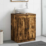 Bathroom Cabinet Smoked Oak 54 x 41 x 70 cm Engineered Wood 890126