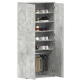 Shoe Cabinet with Door Grey 80 x 39 x 180 cm Engineered wood 3333869