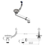 ZNTS Granite Kitchen Sink Single Basin White 144857