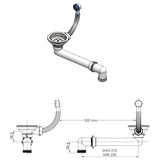ZNTS Granite Kitchen Sink Single Basin White 144857