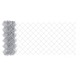 ZNTS Garden Fence Set Set of 2 Galvanised steel Large Durable 3336306