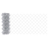 ZNTS Garden Fence Set Set of 2 Galvanised steel Large Durable 3336306