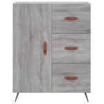 Highboard Grey Sonoma 69.5x34x180 cm Engineered Wood 3189419