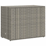 Garden Storage Cabinet Grey 100x55.5x80 cm Poly Rattan 319869