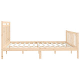 Bed Frame Solid Wood Pine 200x200 cm 3107048